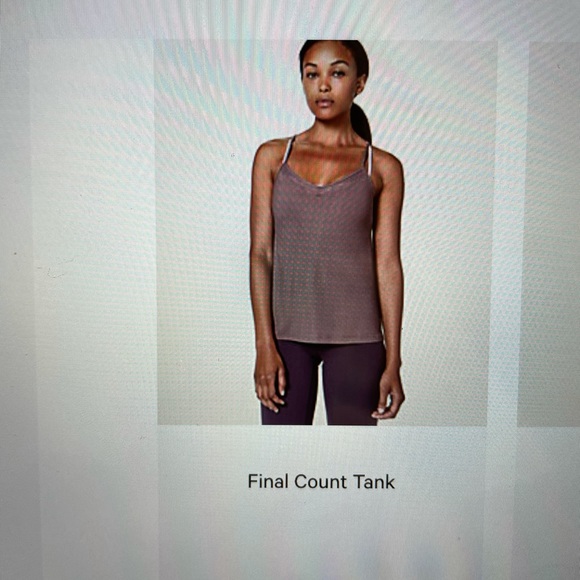 Lululemon final Count Tank Size 4 Flowy Mauve - Picture 4 of 4